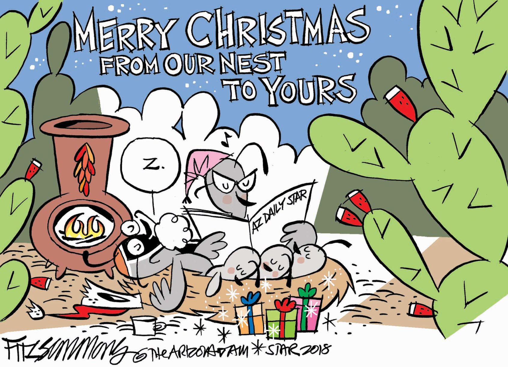 Daily Fitz Cartoon: Merry Christmas 2018